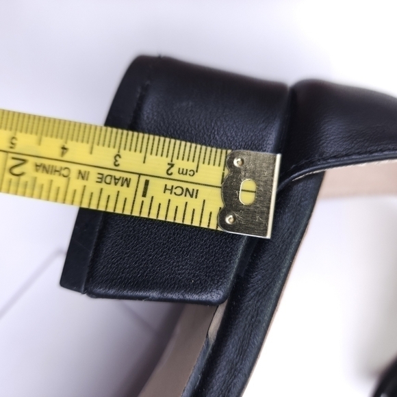 Sacha London Black Low Heel Sandals Flats Sz 7m - Picture 4 of 12